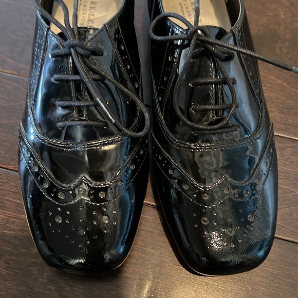 Walking cradles Mark Lemp black patent leather shoe 8 - Picture 3 of 14